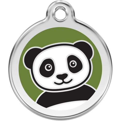 Red Dingo Panda Tag - Lifetime Guarantee - Cat, Dog, Pet ID Tag Engraved