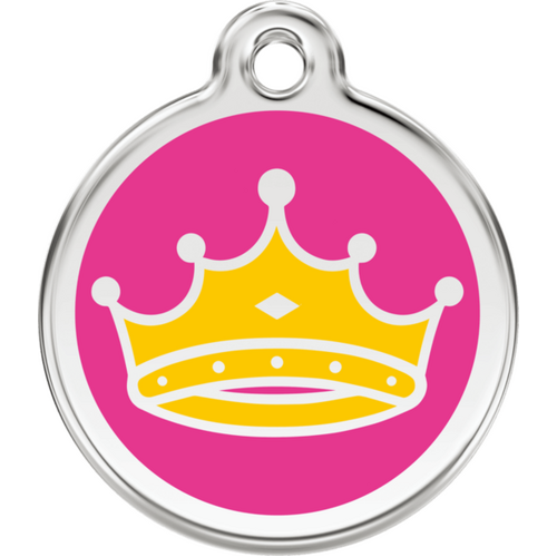 Red Dingo Pink Queen Hot Pink tag- Lifetime Guarantee - Cat, Dog, Pet ID Tag Engraved