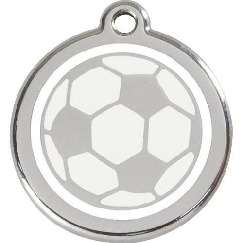 Red Dingo Soccer Tag - Lifetime Guarantee - Cat, Dog, Pet ID Tag Engraved