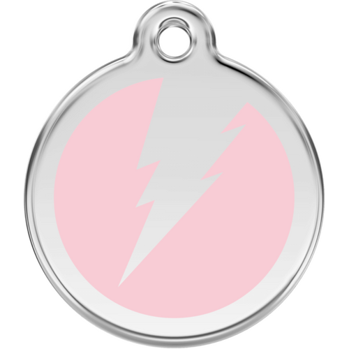 Red Dingo Flash Pink Tag - Lifetime Guarantee - Cat, Dog, Pet ID Tag Engraved