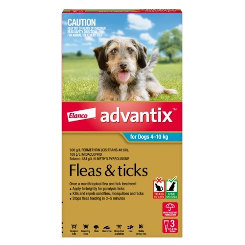 Advantix for Dogs 8.8-22lbs (4-10kg) Aqua