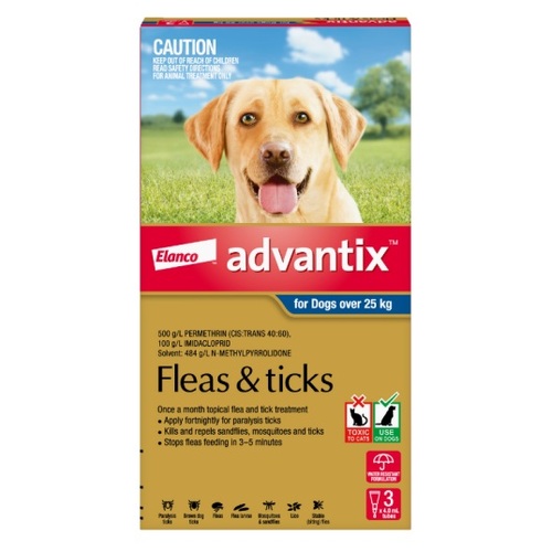 Advantix for Dogs Over 55lbs (25kg) Blue